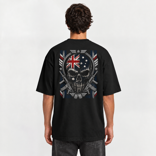 Australia Military Skull T-Shirt | Motonation Clothing