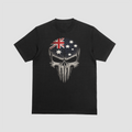 Australian Skull Motorcycle T-Shirt | Biker Graphic Tee | Motonation Clothing